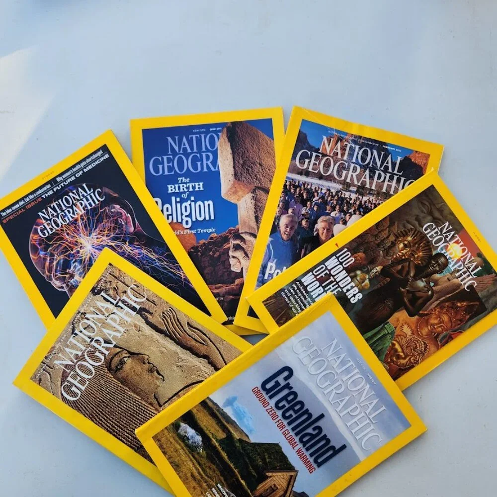 2X National Geographic Magazine Bundle Lot of 2 Magazines 1960 - 2024